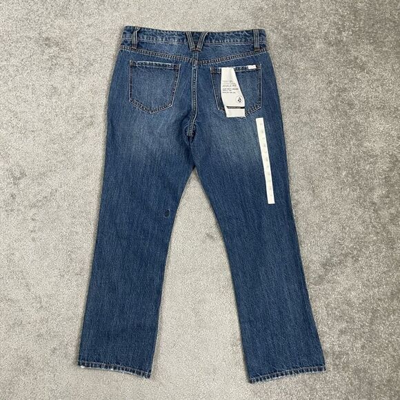 NWT Women’s VOLCOM 1991 Straight Leg Jeans Size 27 Ankle Fit Medium Wash $65 - Picture 3 of 6